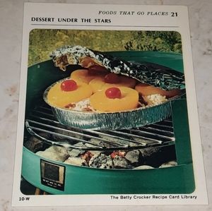 The Betty Crocker Recipe Card Library REPLACEMENT CARD FOODS THAT GO PLACES